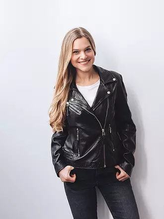 GIPSY BY MAURITIUS | Veste en cuir | schwarz